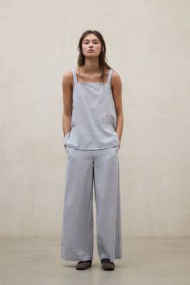 BLUE AND WHITE ARIA SHIRT