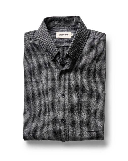 The Jack in Coal Jaspe Check Oxford