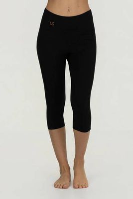 Tara Yoga Capri-Leggings - Onyxschwarz