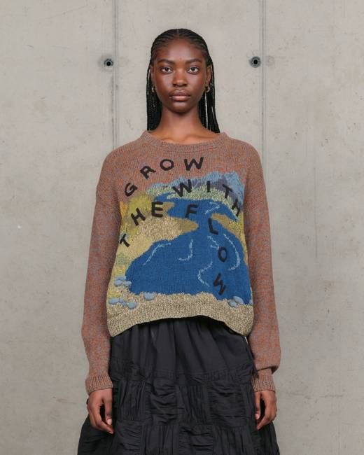 Piper Knit Jumper - Brown Grow With The Flow