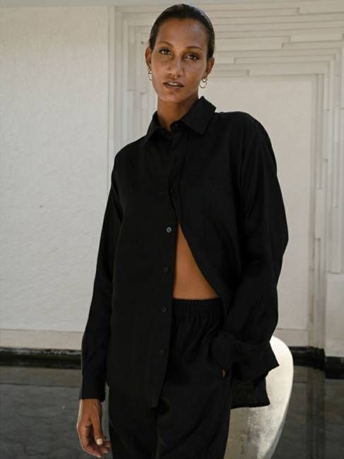 Oversized Linen Men's Shirt