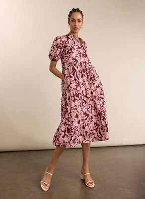 Mariella Midikleid mit Bio-Print