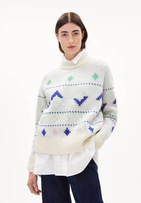 HOLGAA NAIVE FAIRISLE | Hafermilch-Apfel-Neon