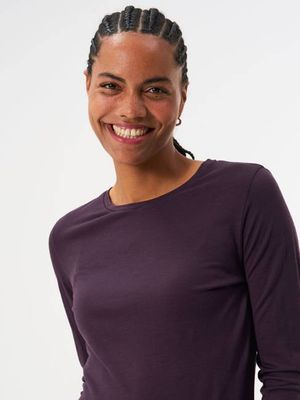 Longsleeve Merino - Sheep Plum (Female)