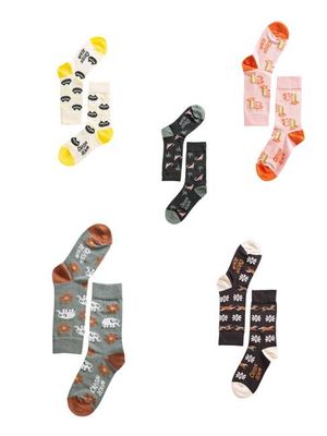 Box of 5 pairs of socks