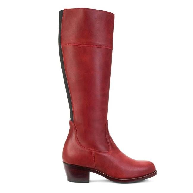 The Condesa in Pomegranate ~ Wide ~ Standard Calf 37cm