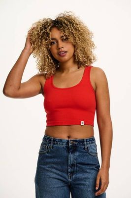 Josy - Vest Top in Cherry Red