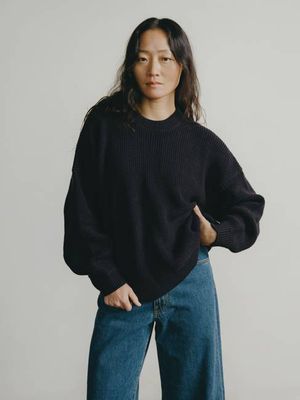 Chleo Crew, Organic Cotton, Navy