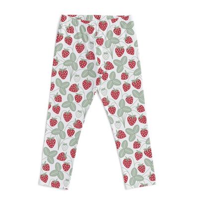 Leggings - Strawberries Red & Green