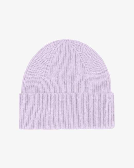 Merino Wool Beanie - Soft Lavender