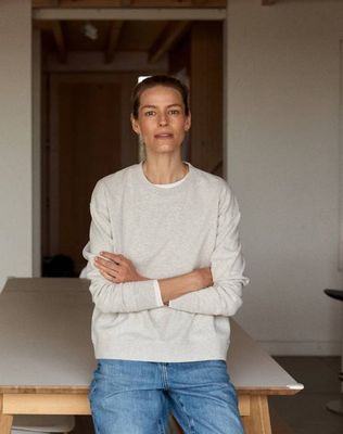 The Lived-In Loopback//Classic-Fit - Steingrau