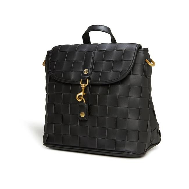 Rosie Black Mini Vegan Backpack