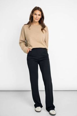 Weite Hose aus Jersey schwarz