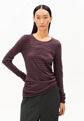EINIAARA STRIPES | dark cranberry-dark steel