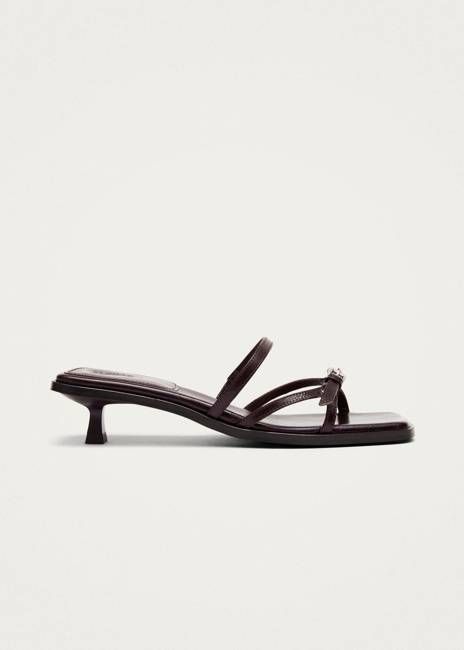 Liko Rift Dark Brown Leather Sandals
