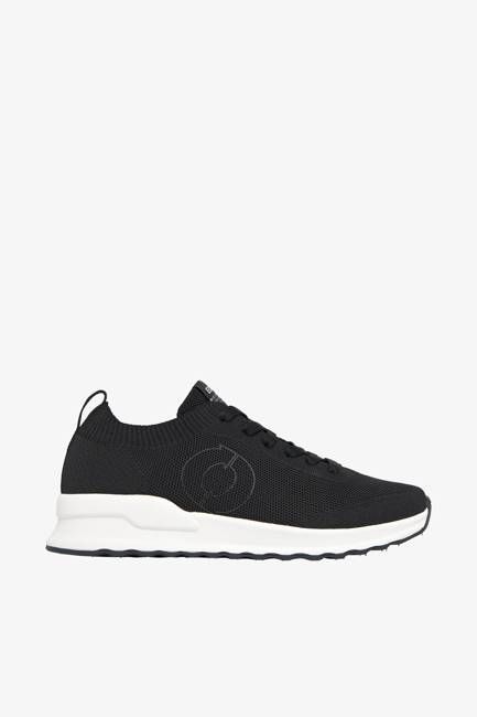 PLAIN BLACK KNITTED CONDE KNIT TRAINERS