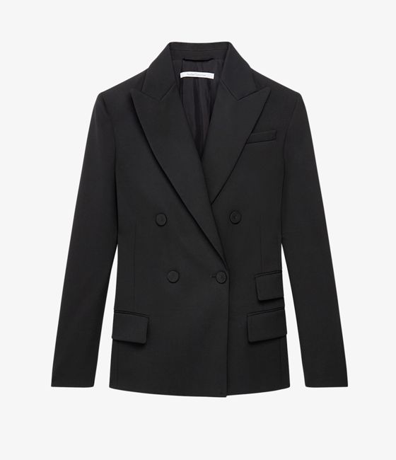 Oversized Double Breasted Jacket - Resale | Black