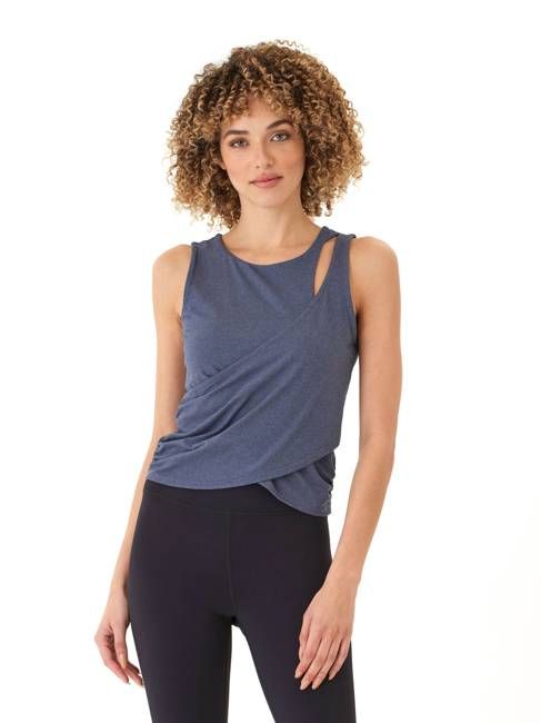 Cynthia Luxe Jersey Wrap Tank