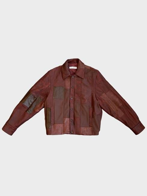 Cherry Red Leather Bailey Bomber | One-of-a-kind