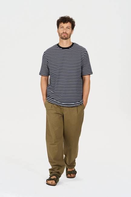 BOWIE Organic Cotton Trouser - Olive