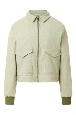 VIV - Organic Cotton Bomber - Green Stripe