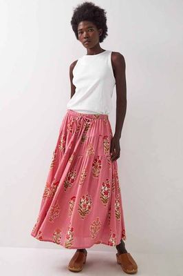 Macy Cotton Midi Skirt