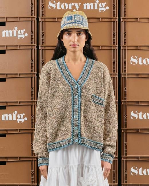 Bulb Knit Cardigan - Dust