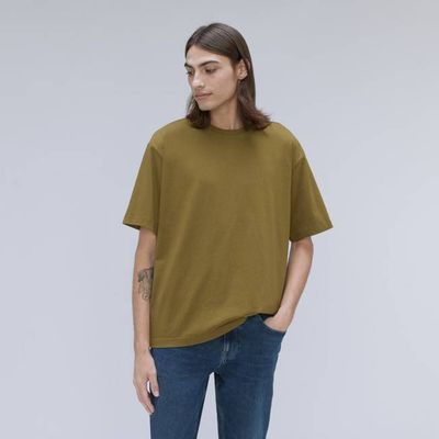 The Premium-Weight Relaxed Crew | Uniform | Olive