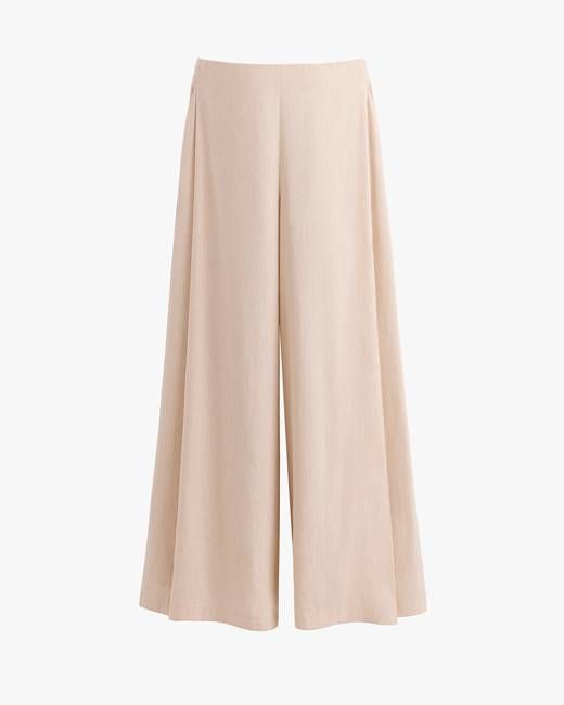 Linen Pleated Pants