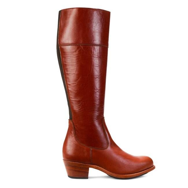 The Condesa in Chestnut ~ Wide ~ Narrow Calf 27cm
