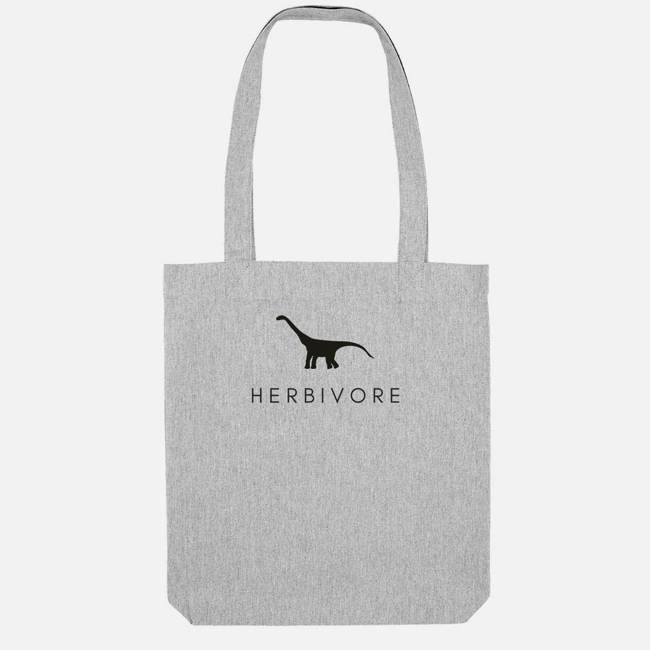 Herbivore Dinosaur Woven Tote Bag, Vegan Gift
