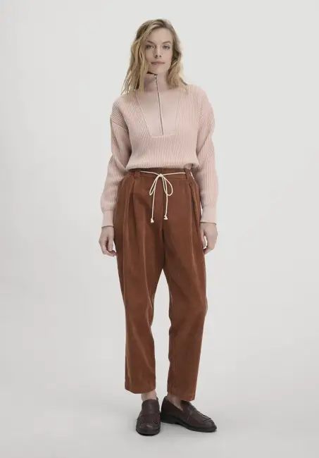 Relaxed corduroy trousers made from pure organic cotton