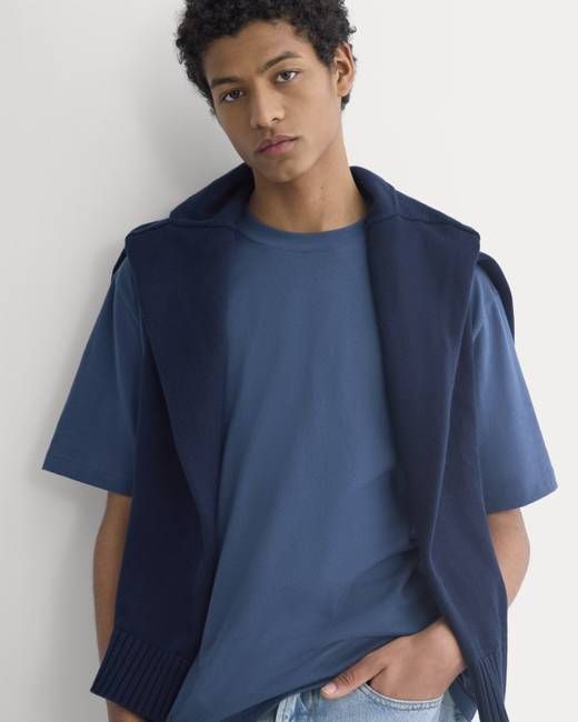 Archive Cotton Relaxed-Fit Crew | Midnight Navy