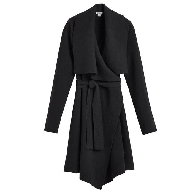Wool Cashmere Short Wrap Coat (Earlier Version)
