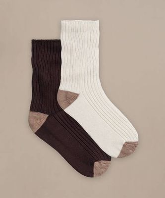 Womens Cosy Gifting Socks - 2 Pack -Size 4-7