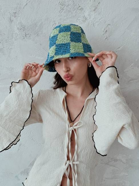 Sunny Days Checked Hat - Chillax.co