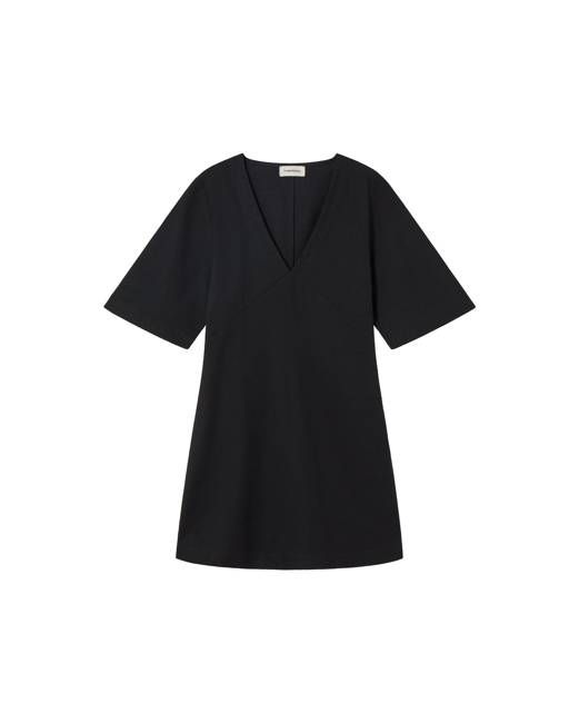 Black short Vneck Kim dress