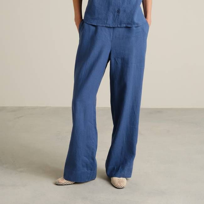 DEDICATED - Pants Lansa Linen True Blue