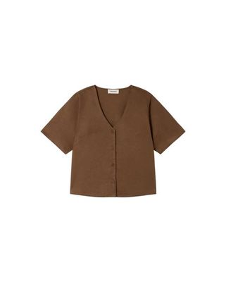Braune Hanfbluse Libelula