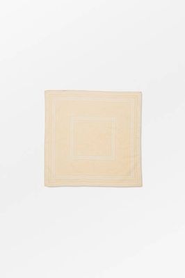 Skall classic scarf 55x55 - Light peach/White