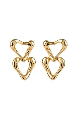 Heart Drop Statement Earrings