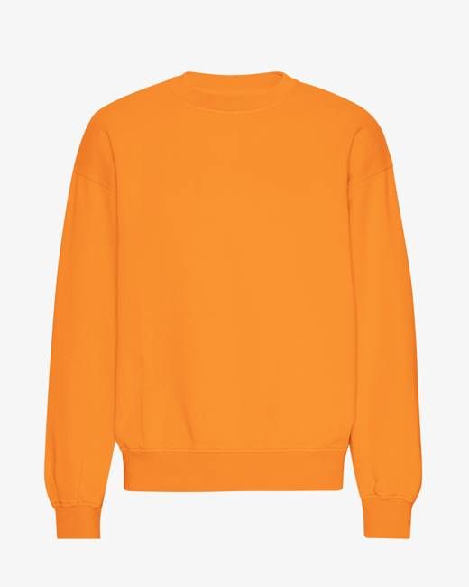 Organic Oversized Crew - Sunny Orange