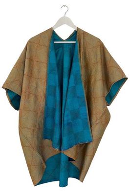 Trudi-Poncho Nr. 46 aus Seide im Vintage-Stil, Jodhpur Bearbeiten