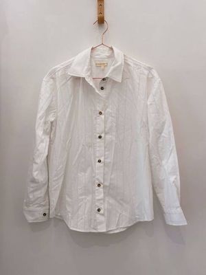 Sample Sale Peri Shirt in White Poplin