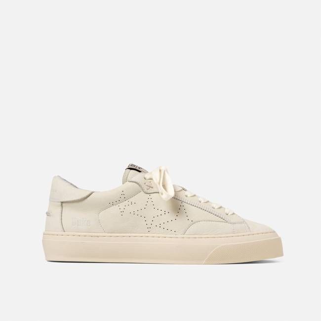 Plus Court Vintage White Sneaker - Women's