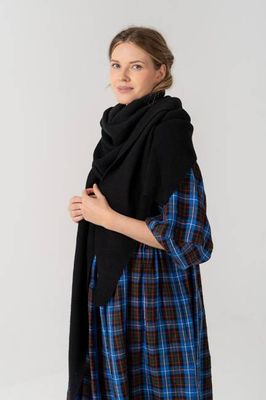 Elaine – Soft Cotton-Linen Triangle Scarf