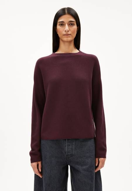 MERINAA LINKS LINKS SWEATER | dark cranberry