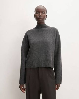 The Good Merino Wool Mockneck Sweater | Graphite