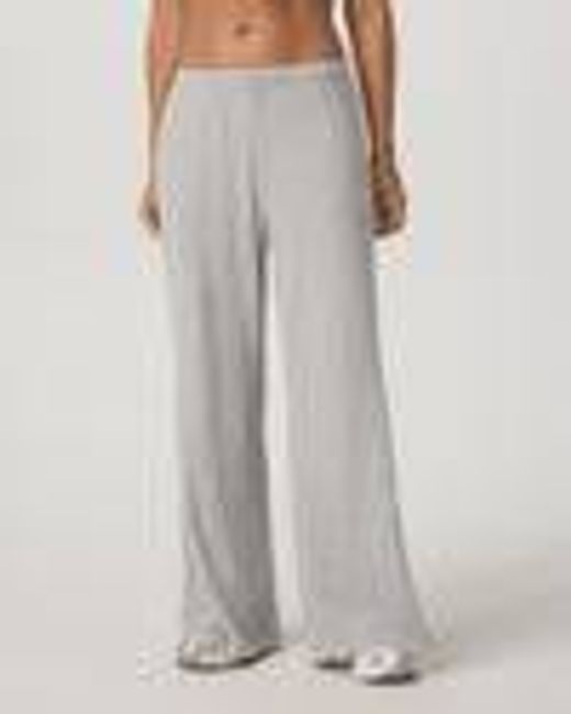 Waffle Wideleg Pant - Short | Women's Light Grey Pants | Vuori