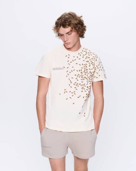 Mens Bee:Wild Organic Cotton T-Shirt—Undyed